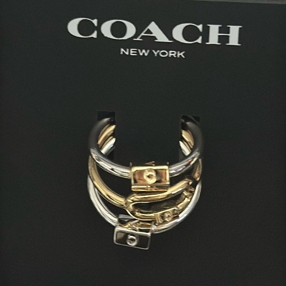 Coach gold and silver ring set - Picture 3 of 3
